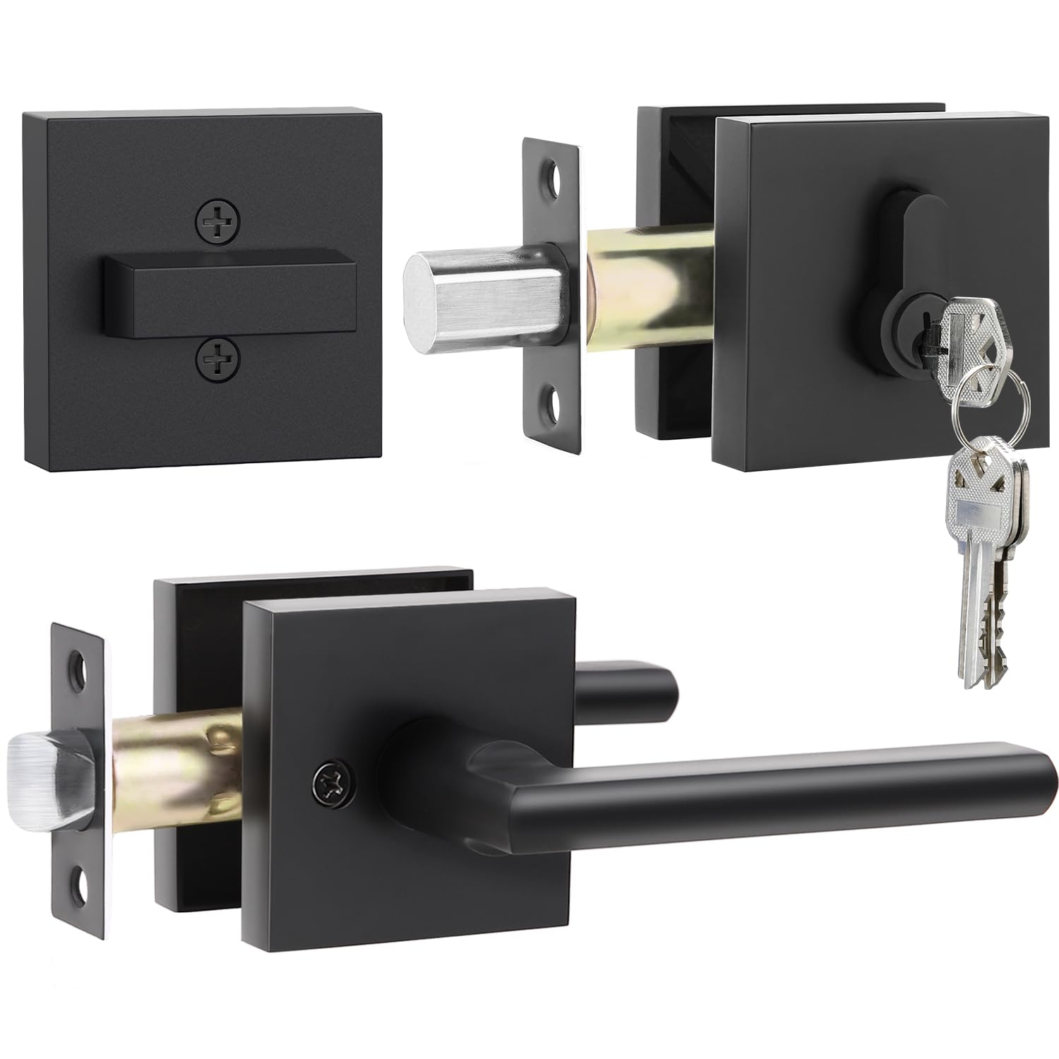 Exterior Door Lock Set, Ohuhu Heavy Duty Deadbolt Lock- Entry Door